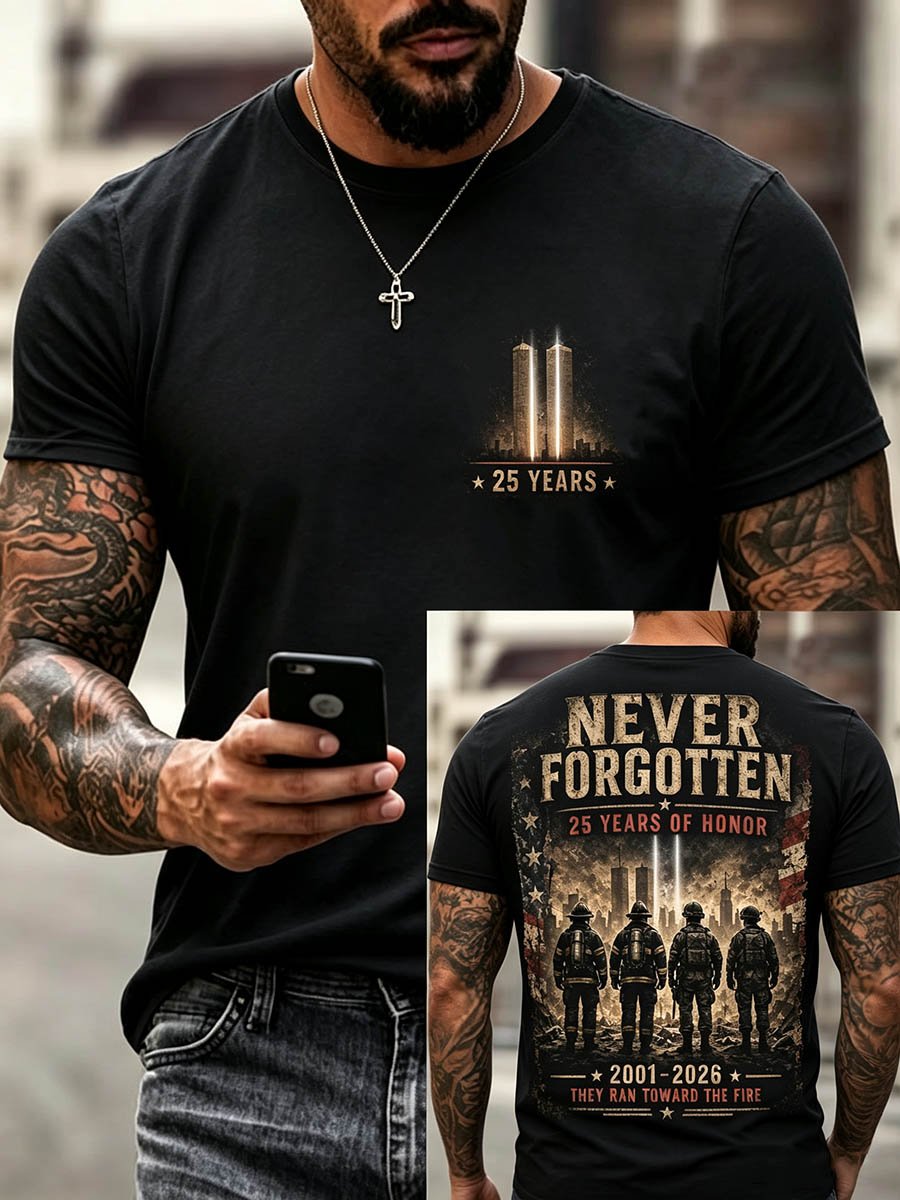 Men's "Never Forget 9/11" Short-Sleeve T-Shirt