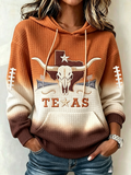 Women's Football Print Sweatshirt