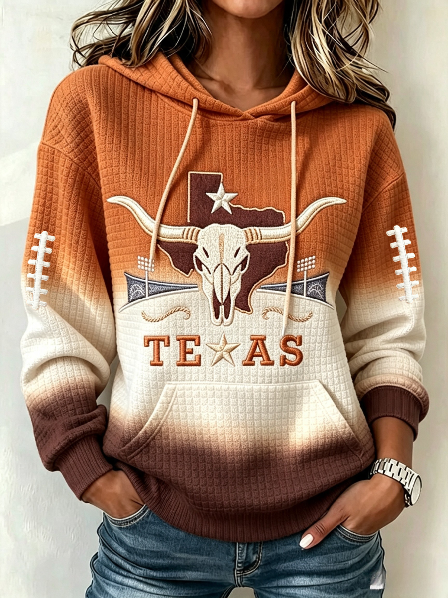 Women's Football Print Sweatshirt