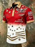Men's 250th Anniversary USA Flag Eagle Polo Shirt
