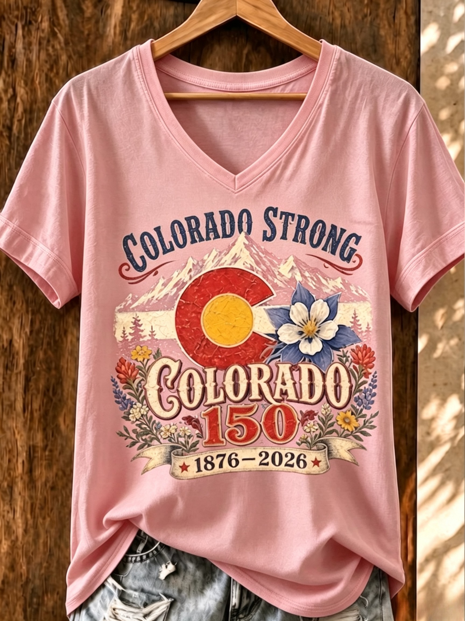 Women's Casual Colorado Strong T-shirt