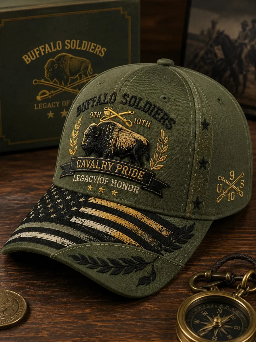 Buffalo Soldiers Print Baseball Cap
