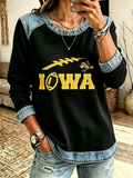 Women'S Football Printed Casual Long Sleeve Top