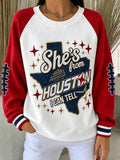 Women'S Sports And Leisure Printed Top