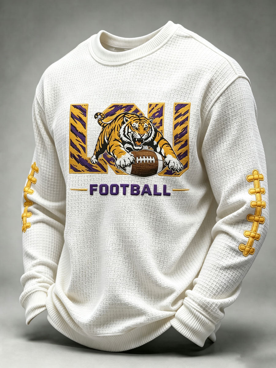 Men's Football Printed Waffle T-Shirt