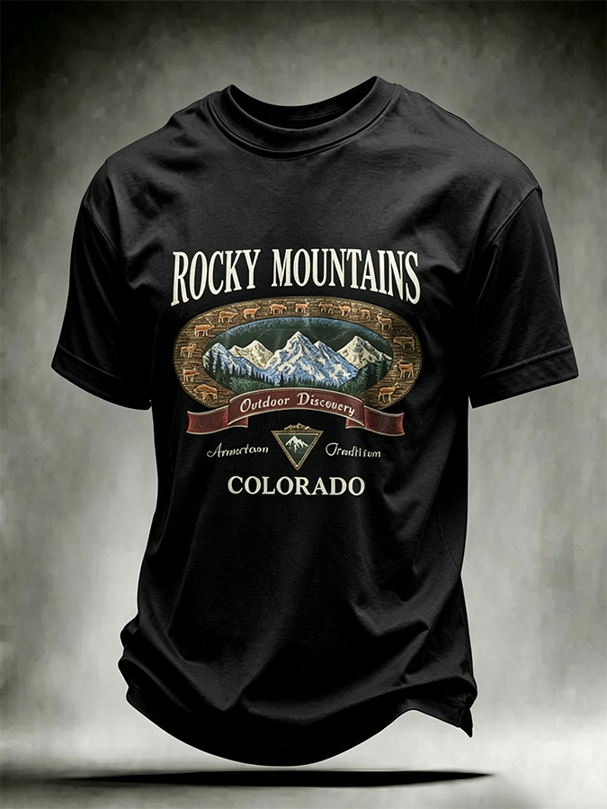 Men's Colorado Strong Print Short Sleeve T-Shirt