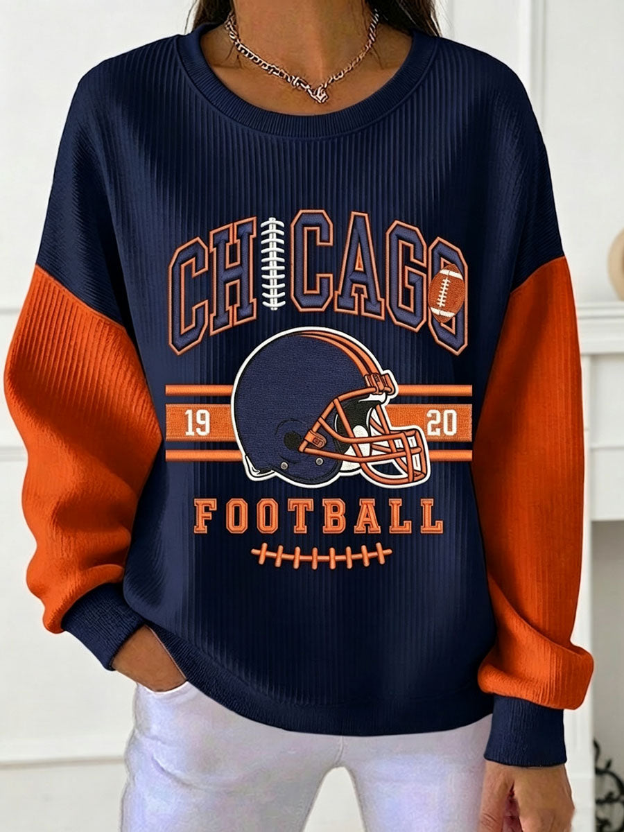 Ladies' Football Fan Long Sleeved Sweatshirt