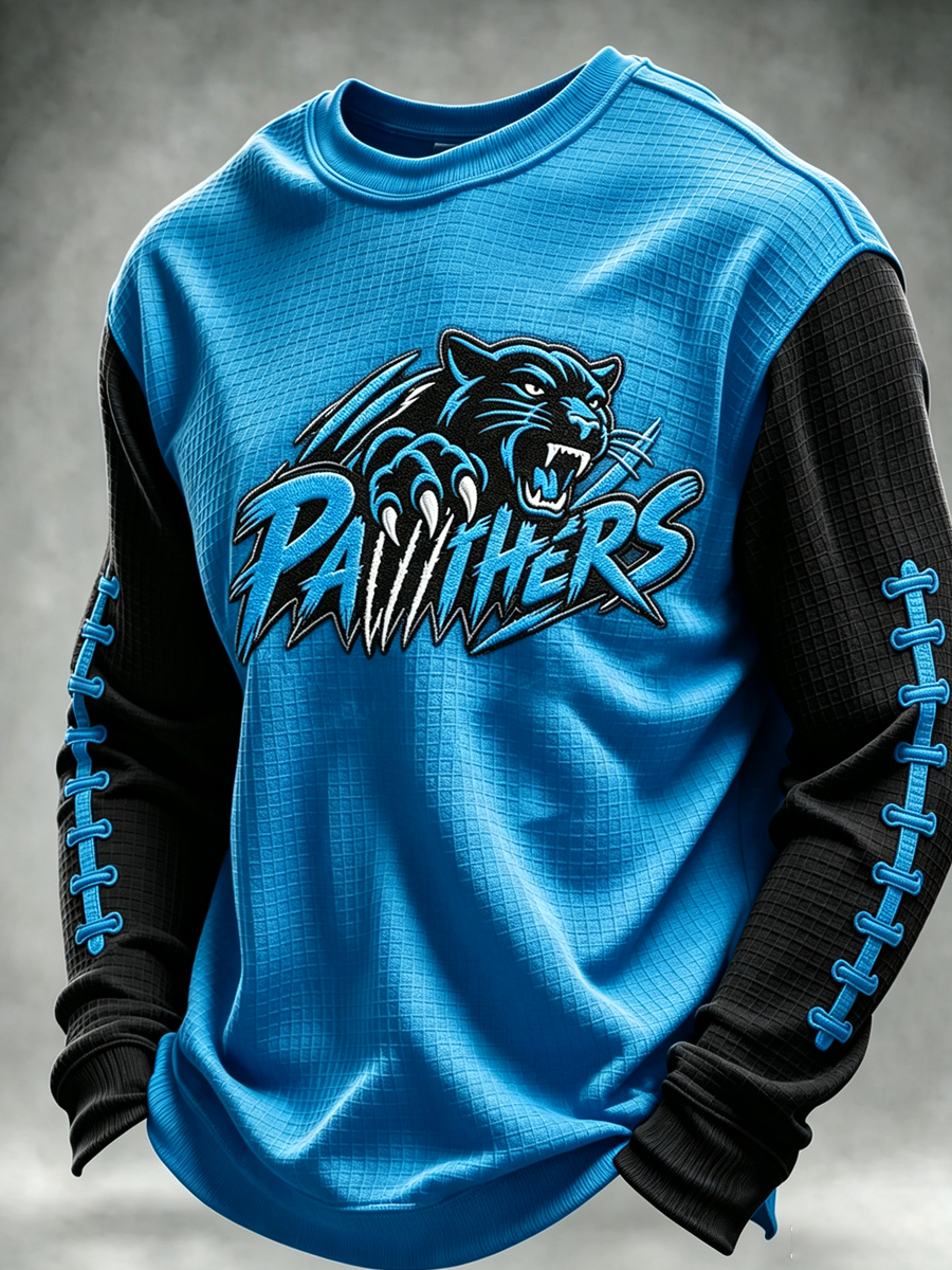 Men'S Football Enthusiast Sports Waffle Top