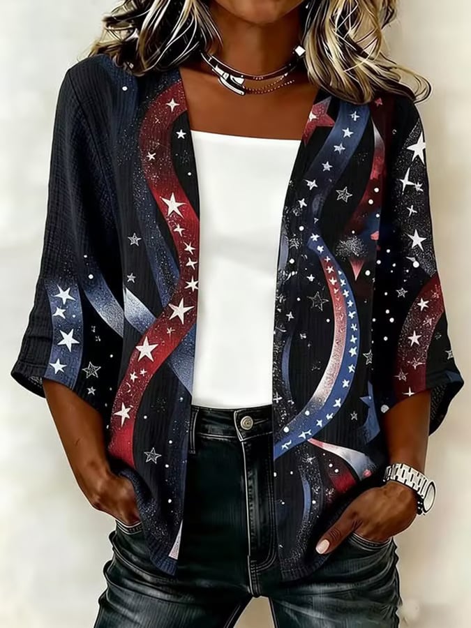 Women's American 250th Art Print Top