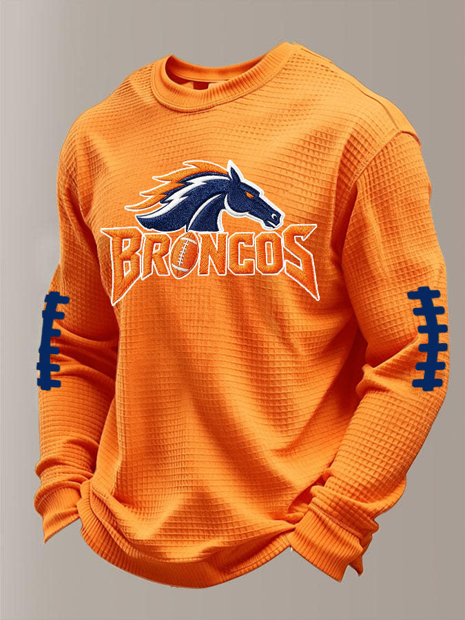 Men'S Football  Printed Waffle T-Shirt