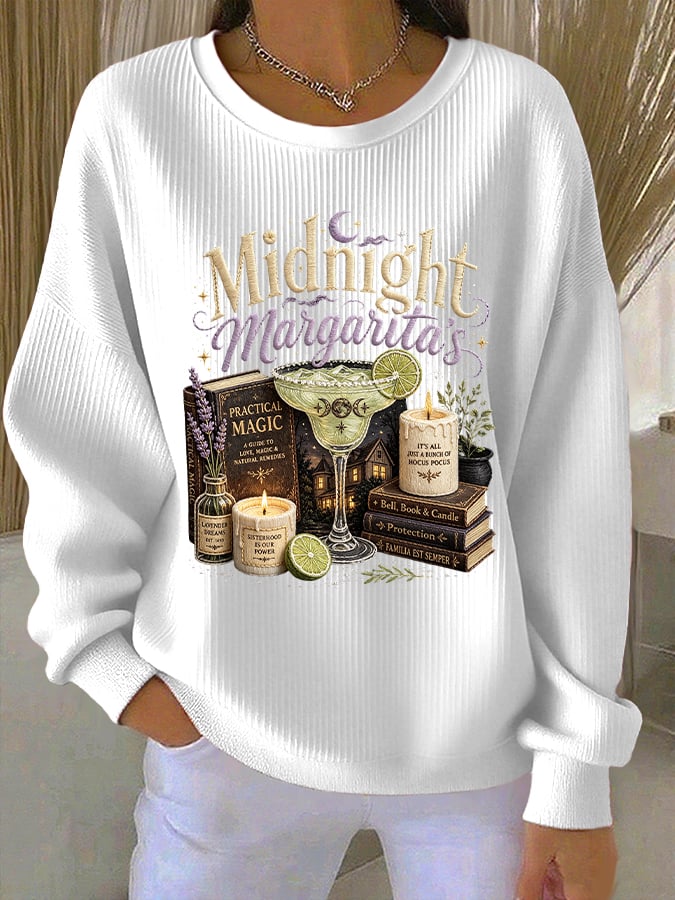 Women's Midnight Margaritas Print Sweatshirt