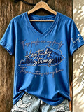 Women's Pray For Kentucky Support Printed T-Shirt
