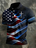 Men's 250Th Anniversary Printed Casual Polo Shirt