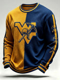 Men'S Football Printed Waffle Sweatshirt