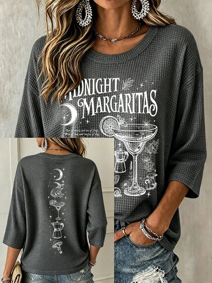 Women's Midnight Margaritas Print Top