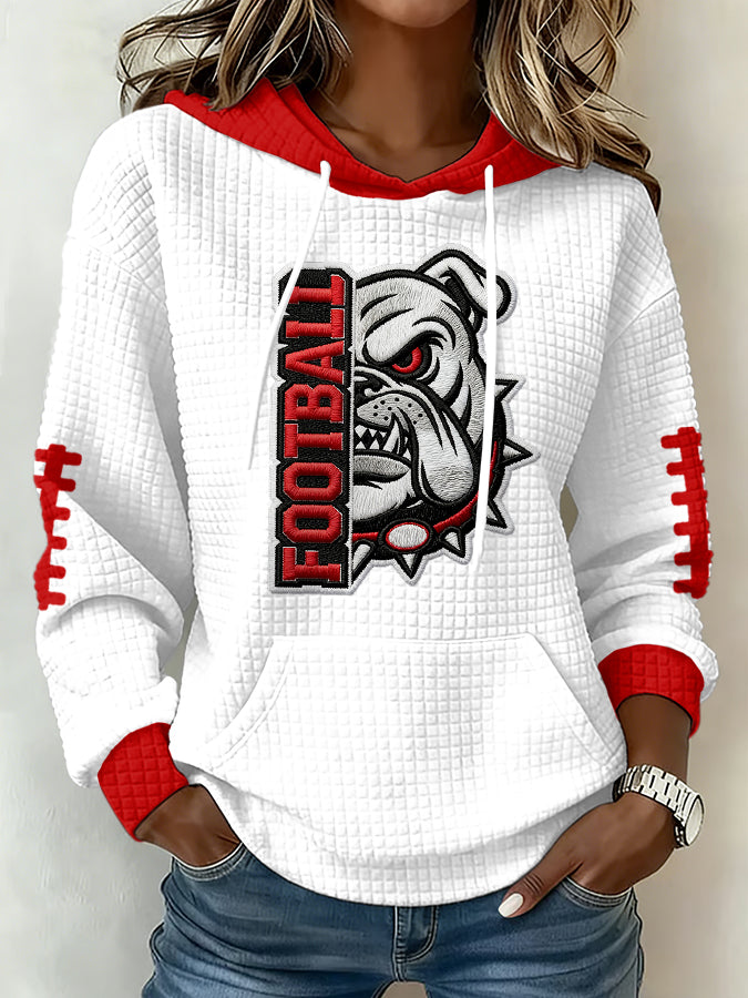 Women's Football Print Sweatshirt