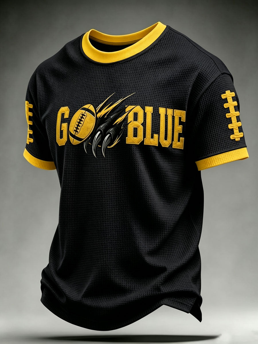 Men'S Football Fan Waffle T-Shirt