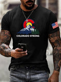 Male COLORADO STRONG Printed T-Shirt