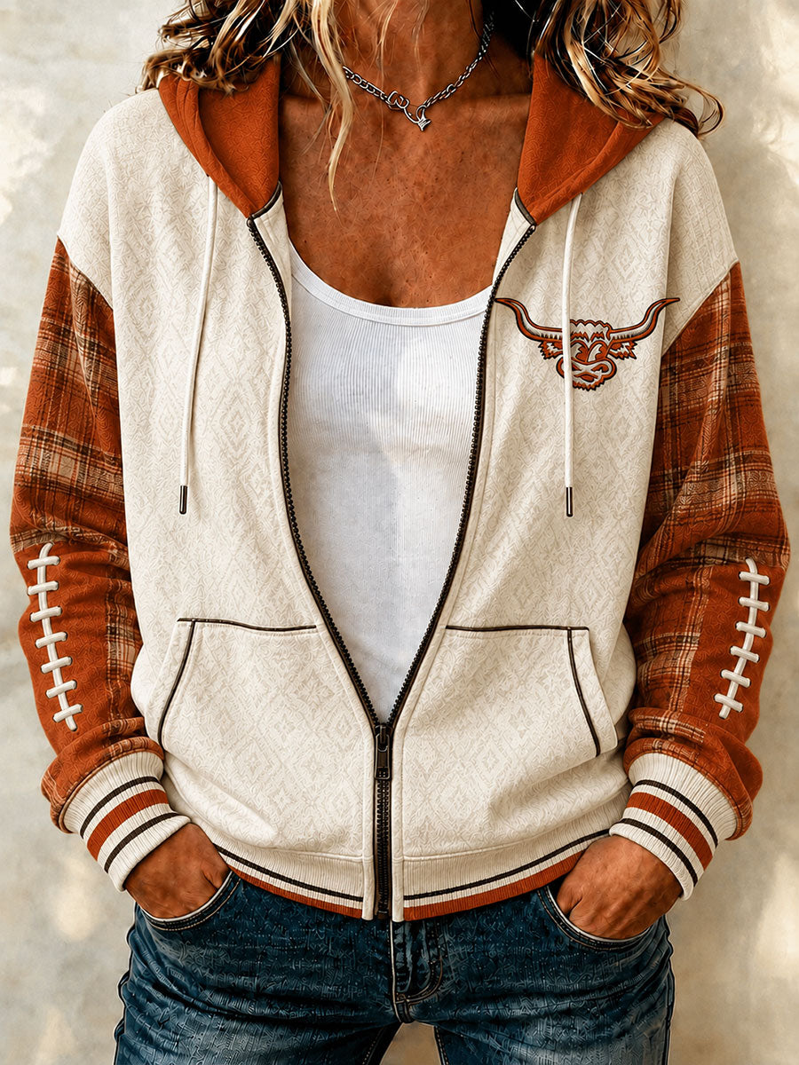 Women's American football Print Hoodie
