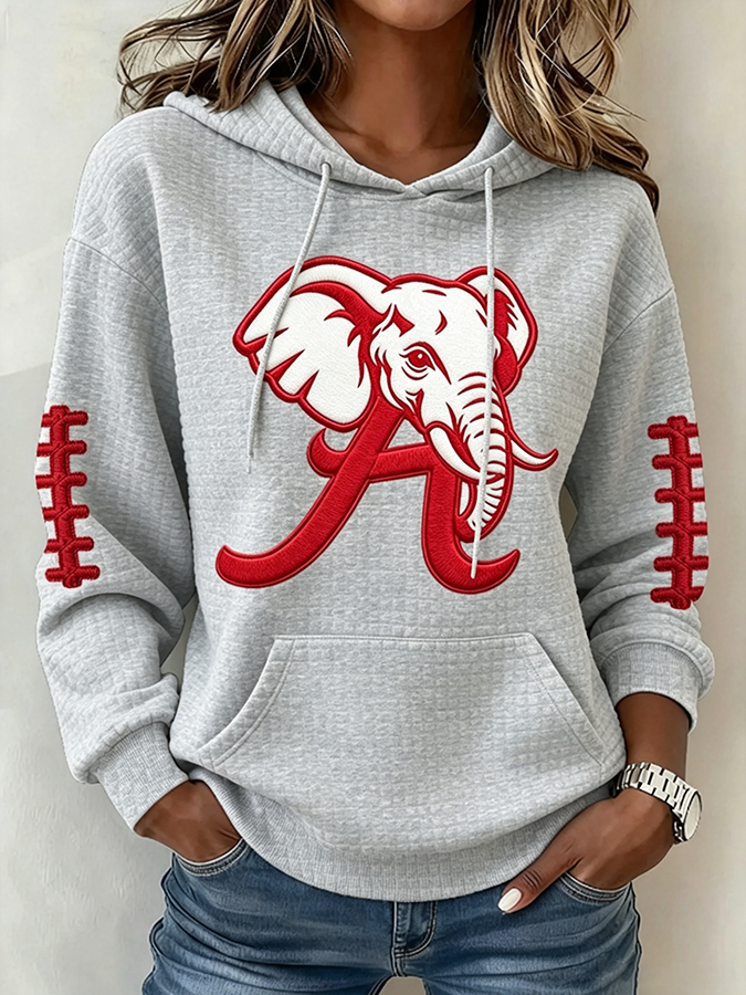 Women's Football Print Sweatshirt