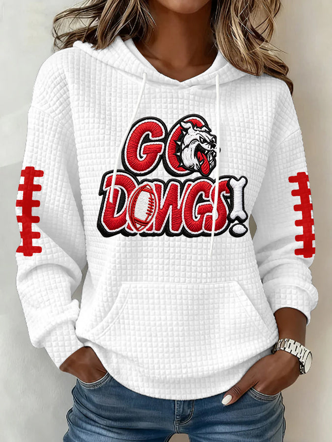 Women's Football Print Sweatshirt