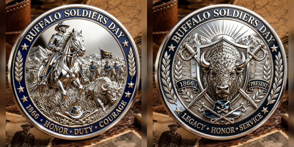 Buffalo Soldiers Day Commemorative Metal Medal