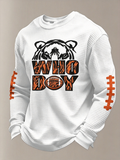 Men's Football Printed Waffle T-Shirt