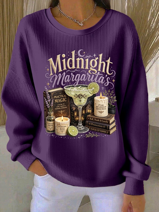 Women's Midnight Margaritas Print Sweatshirt