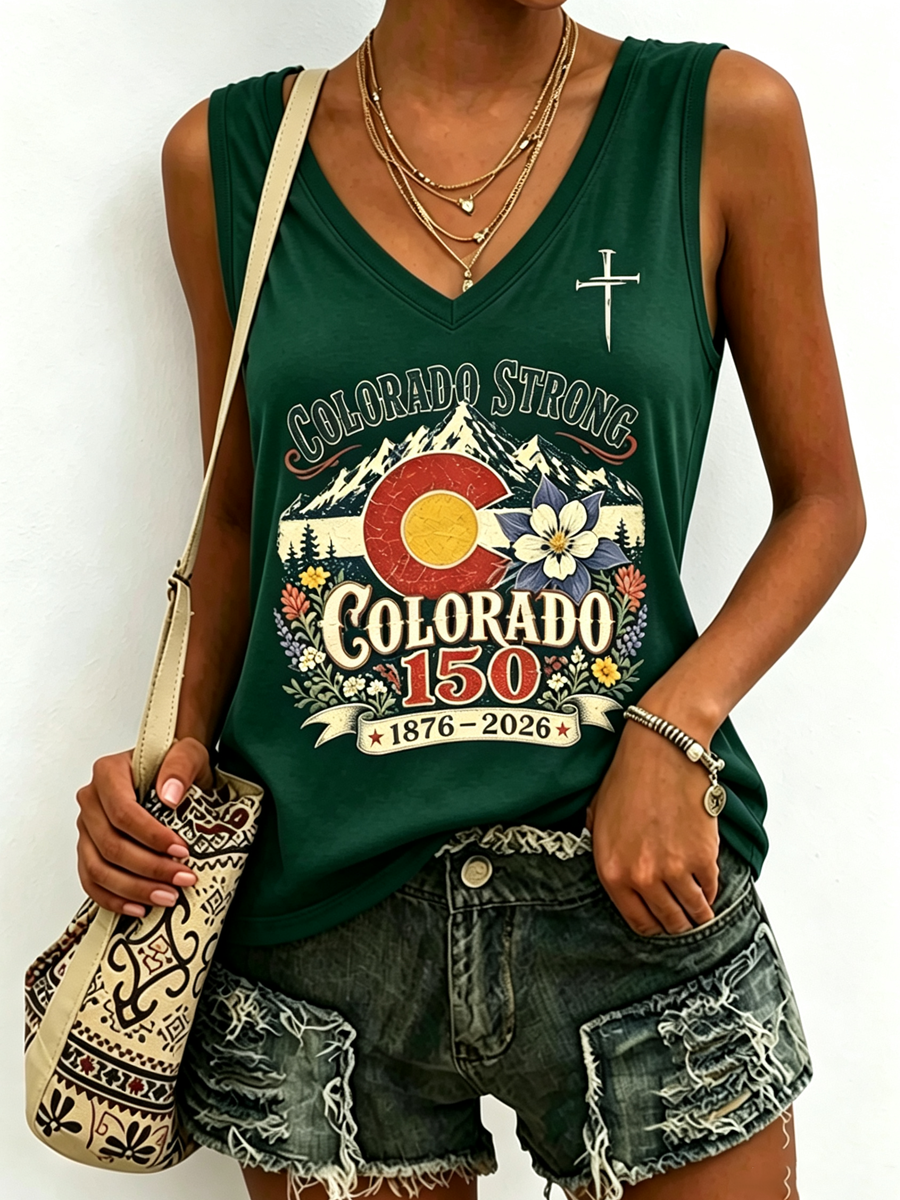 Women's Colorado's 150th Anniversary tank top