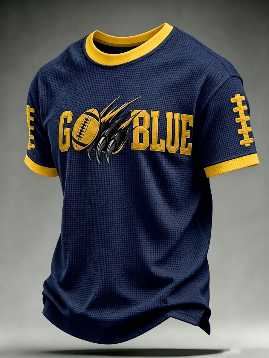 Men'S Football Fan Waffle T-Shirt