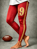 Women'S Rugby Enthusiast Printed Leggings