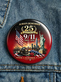 9/11 Memorial Printed Brooch