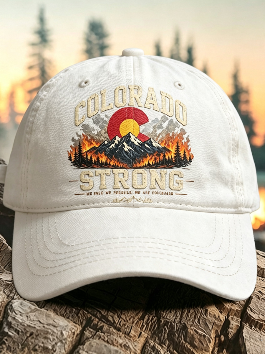 Retro Colorado Environmental Protection Print Baseball Cap