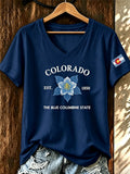 Women's Colorado 150years Anniversary Casual T-shirt