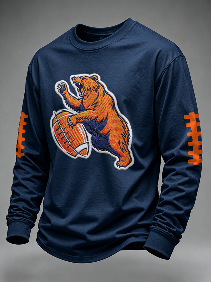 Men's Football Printed Waffle T-shirt
