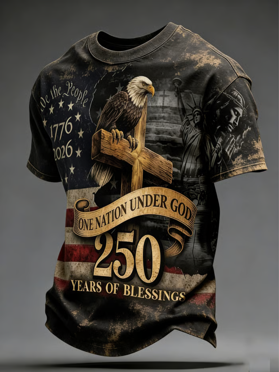 Men's 250th Anniversary Celebration Printed T-shirt