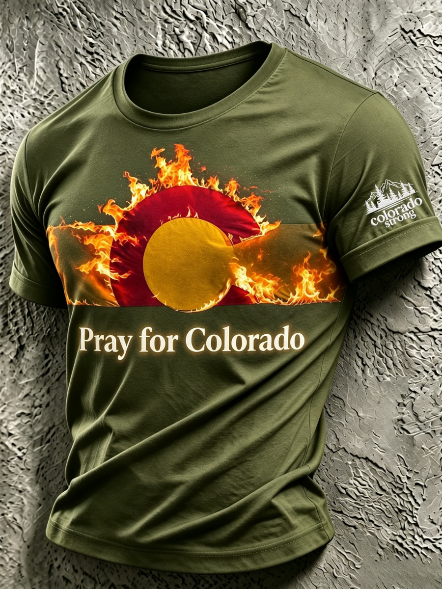 Men's Colorado Strong Print Short Sleeve T-Shirt