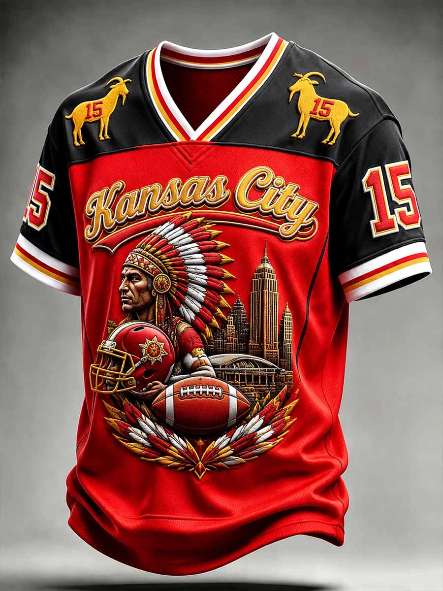 Men'S Football Fan Printed T-Shirt