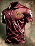 Men'S Football Printed Polo Shirt