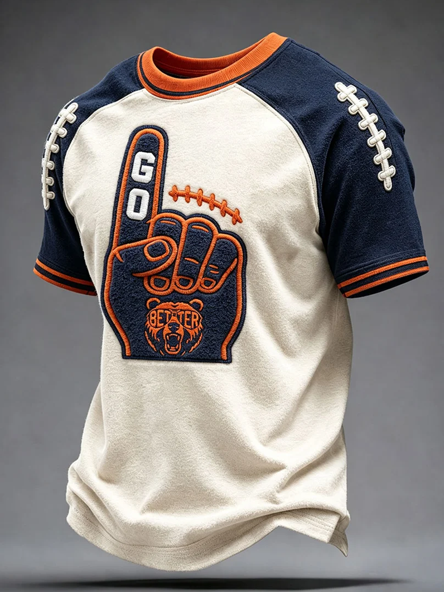 Men'S Fan Printed Short Sleeved T-Shirt