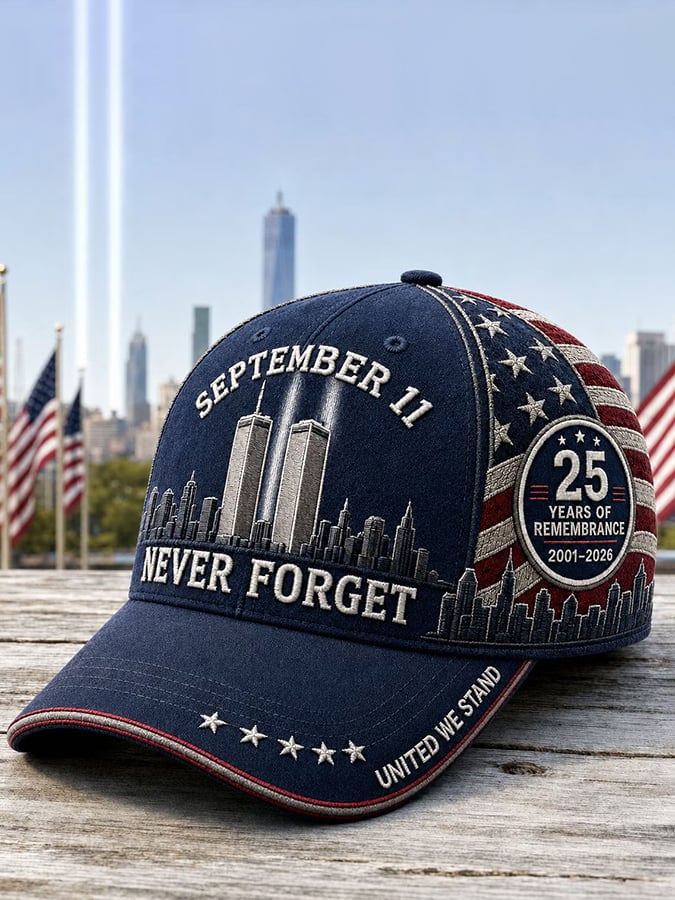 9.11 Never Forget Commemorative Printed Hat
