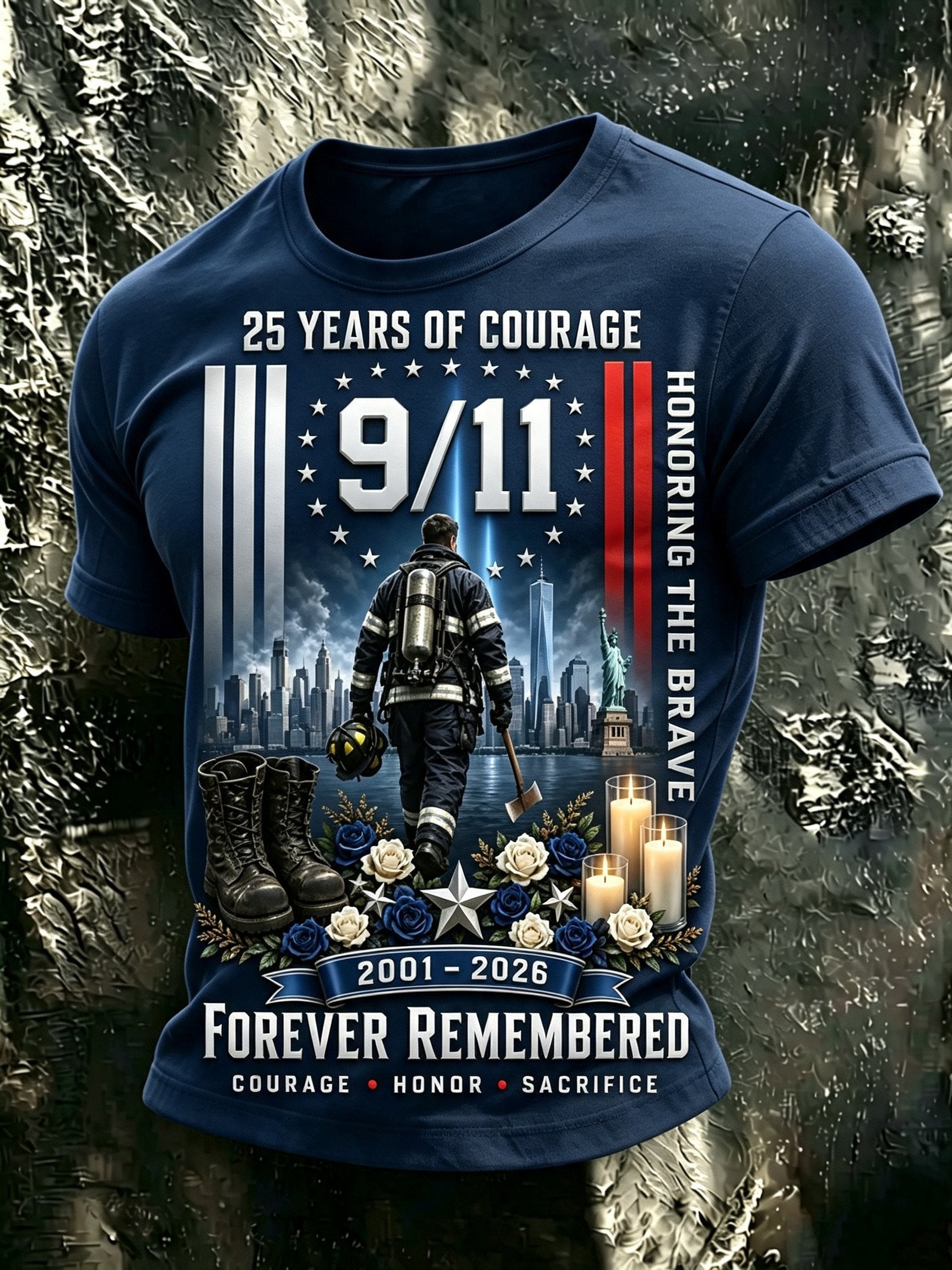 Men's 9/11 Memorial Graphic Top