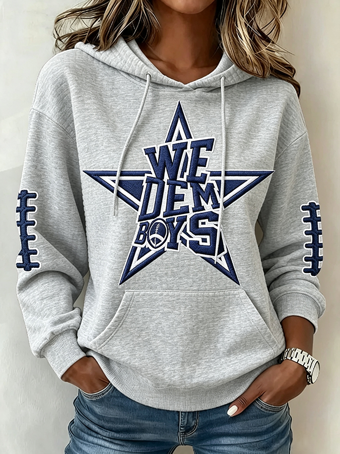 Women's Football Print Sweatshirt