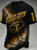 Men's Football Gameday Gift For Football Fans Casual Tee
