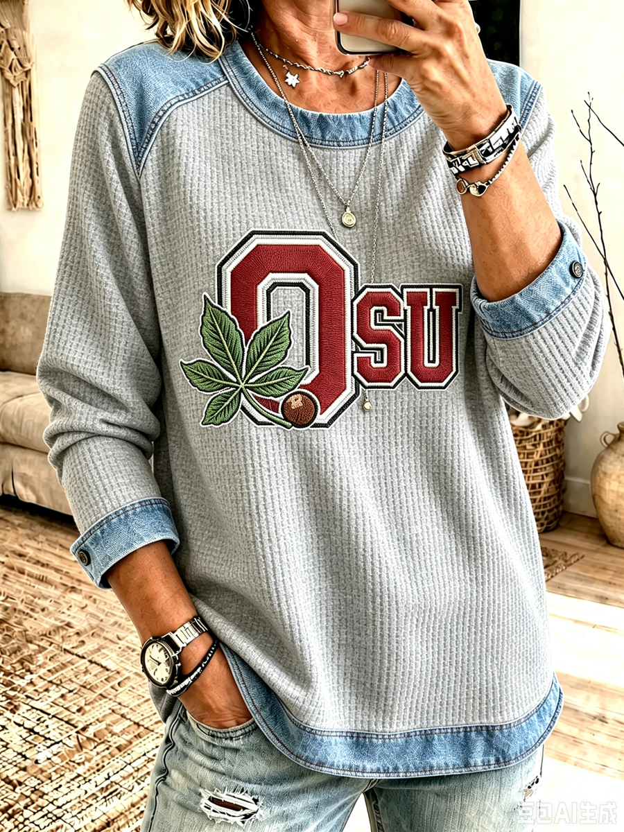 Women's University Campus Football Hoodie