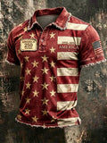 Men'S 250Th Anniversary Printed Casual Polo Shirt