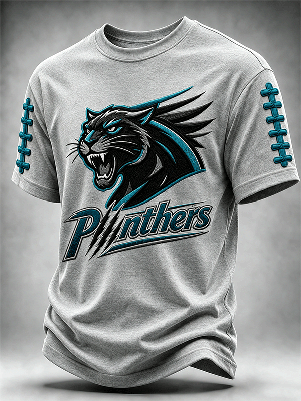 Men'S Rugby Printed Round Neck T-Shirt