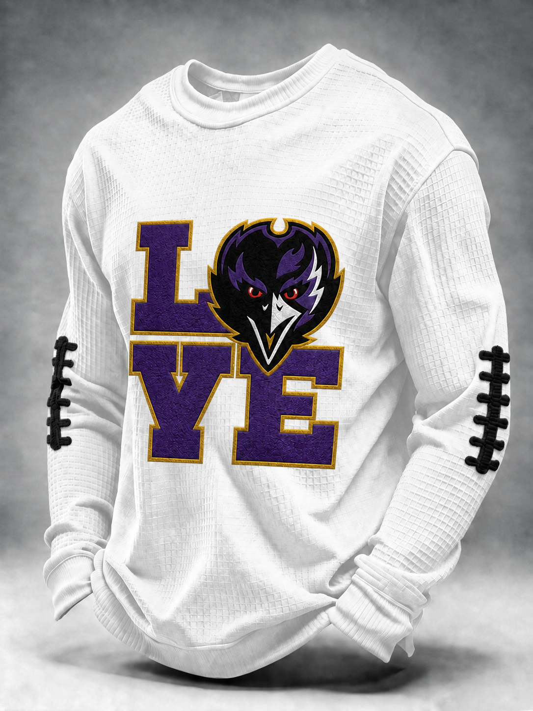 Men'S Football Printed Waffle T-Shirt