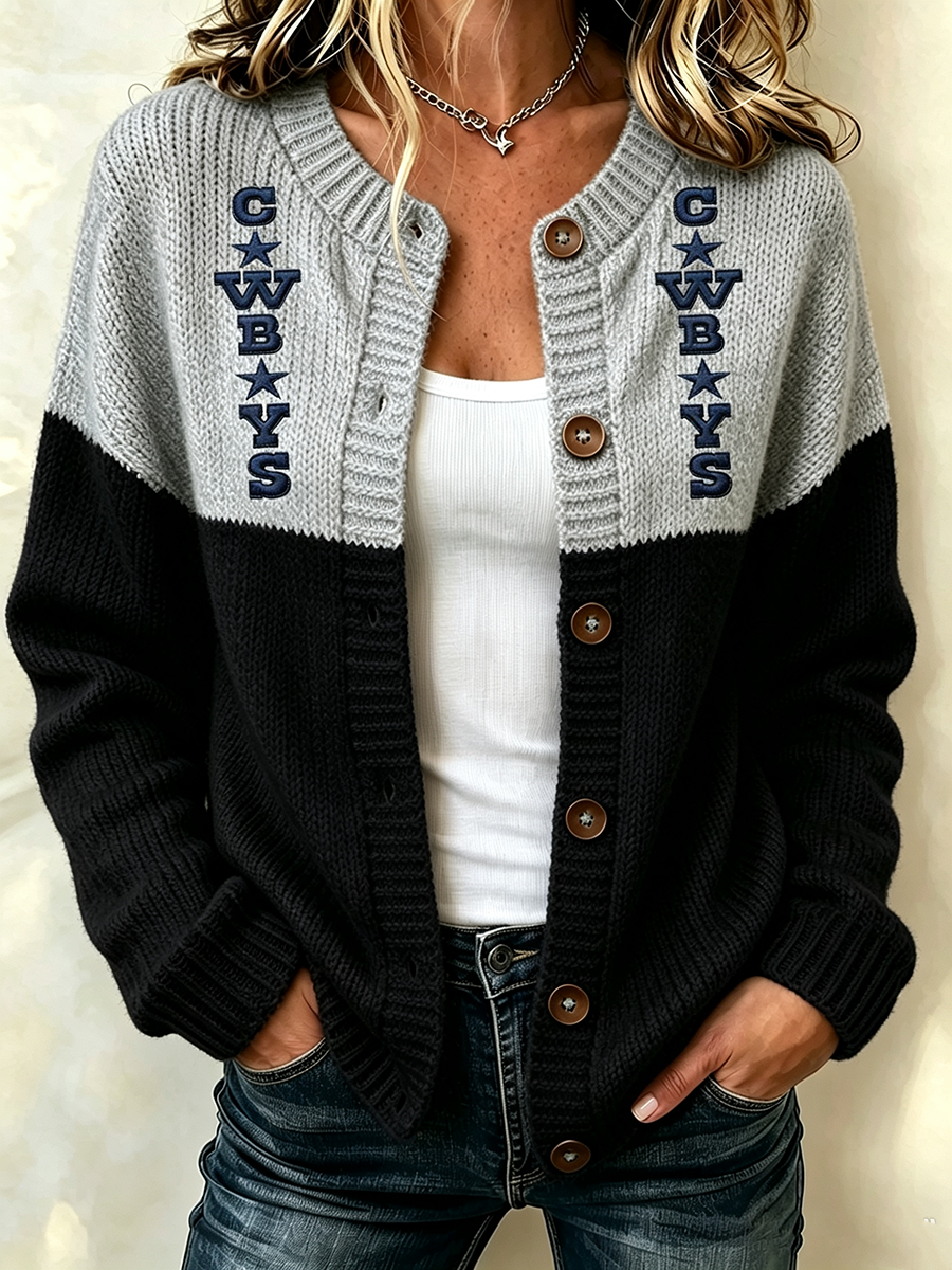 Women'S Football Print Waffle  Top