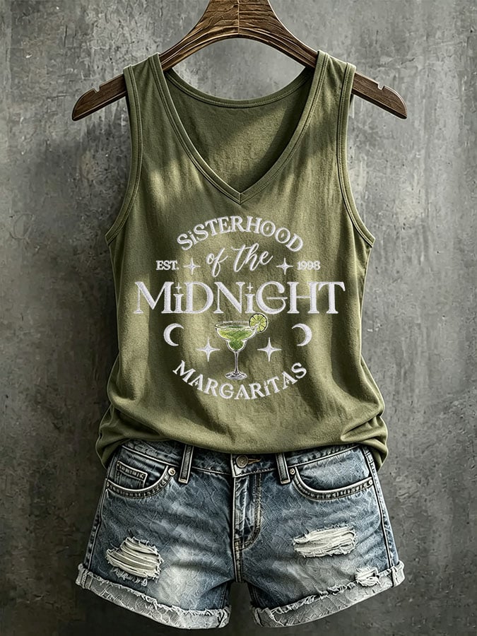 Women's Midnight Margaritas Printed Tank Top